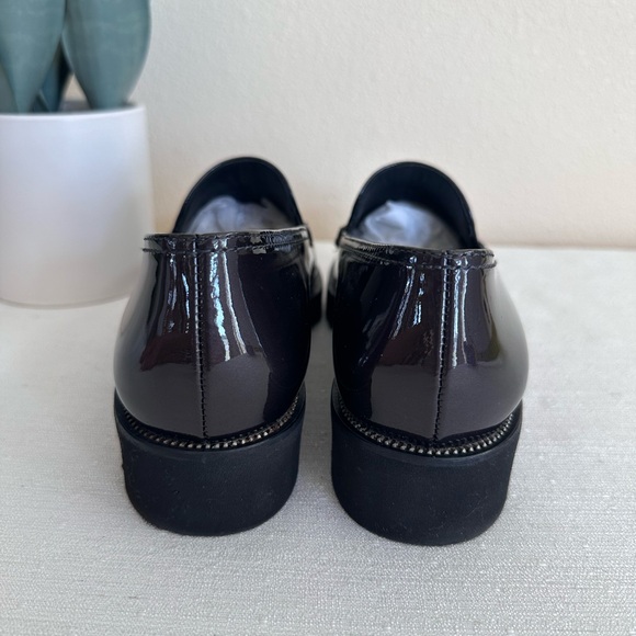 Paul Green Dark Brown/Black Patent Leather Loafers Women’s US7-7.5 - Picture 9 of 12